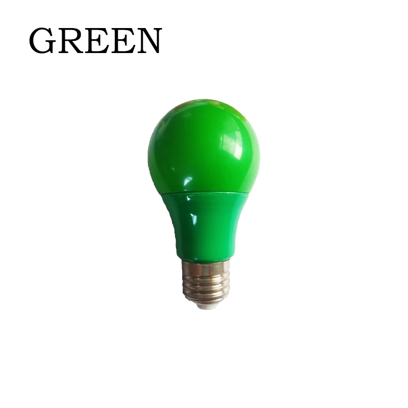 Green E27 красочный шар светильник лампочка адвокатского сословия СИД светильник, 5 Вт, 7 Вт, 9 Вт, красные, синие зеленого, желтого, розового цвета Lampara СИД Bombillas для бар КТВ вечерние светильник Инж - Испускаемый цвет: Green
