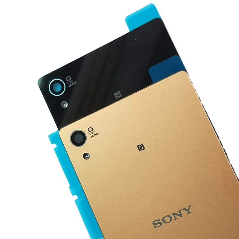 Сменный стеклянный чехол для sony Xperia Z4 Z3 Plus E6553 E6533, чехол на заднюю крышку батареи, клейкая наклейка на корпус