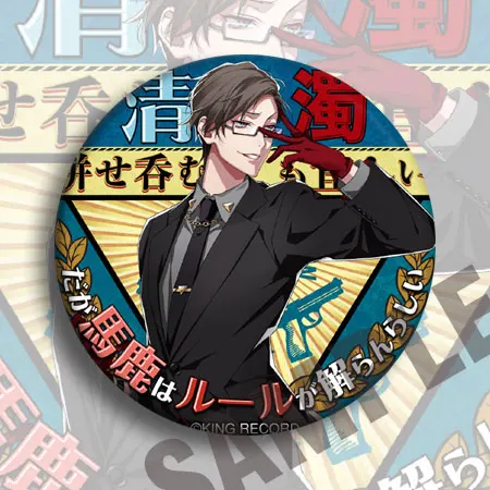 

HypnosisMic Division Rap Battle Cosplay Badge Cartoon Brooches Pins Collection bags Badges for Backpacks Clothes