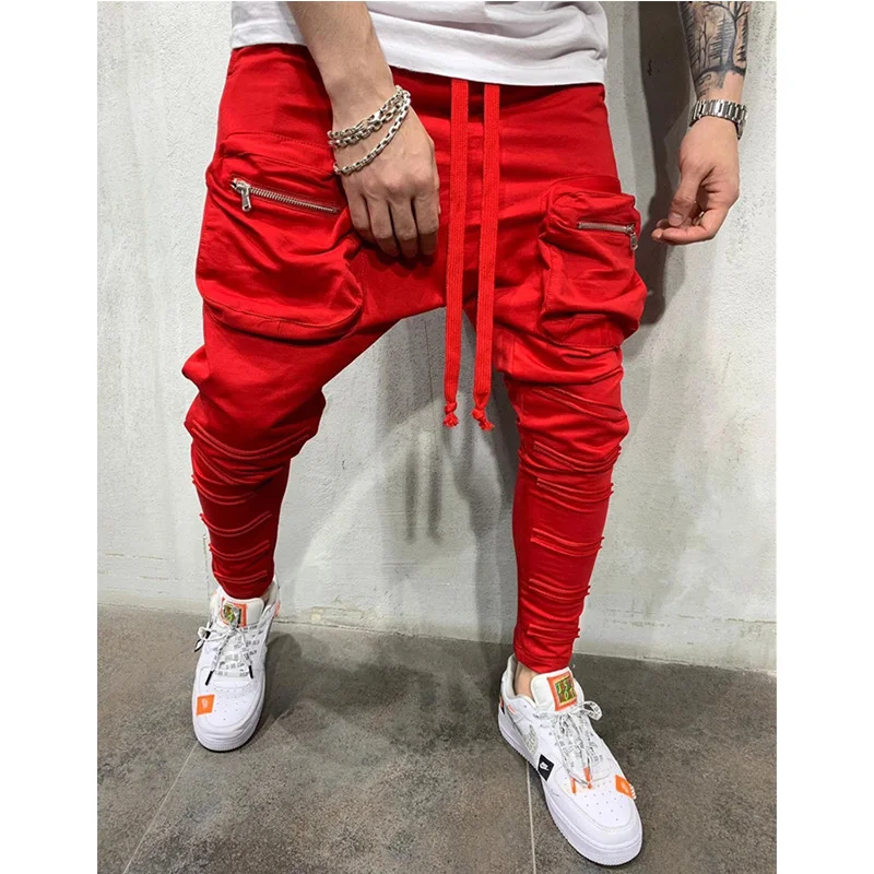 

Men's pants overalls Harajuku men's cotton pants men's spring and autumn breathable trousers casual street wear M-3XL
