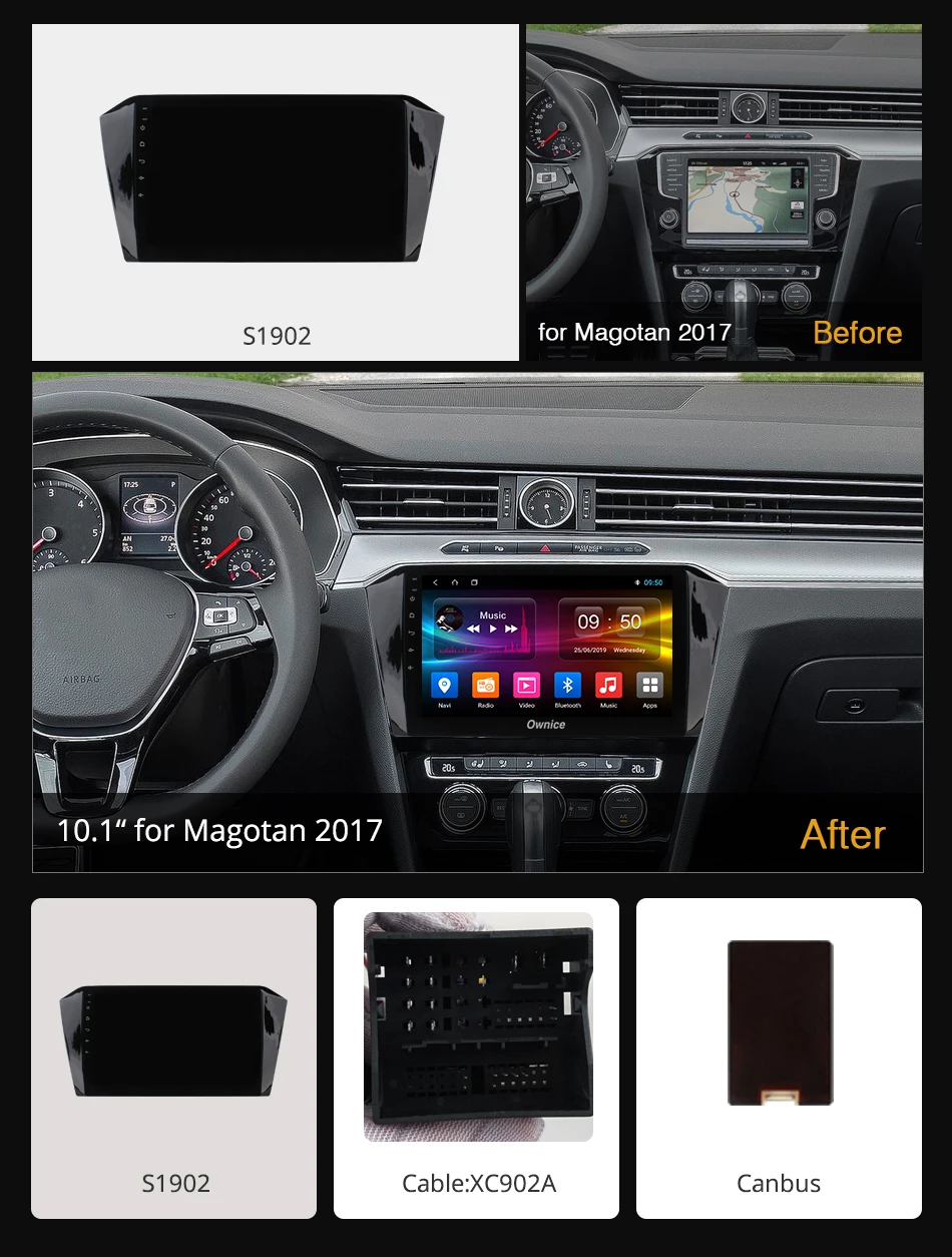 Ownice k3 k5 k6 10 1 &quotАвтомобильный dvd плеер Octa 8 Core Android9.0 GPS для Volkswagen Golf 7 MK7 VII 2017 2din радио