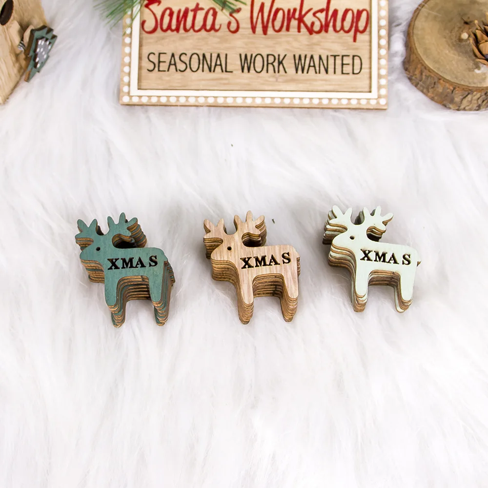 24 шт. Деревянные Подвески для рождественской елки|Кулоны и подвески| |