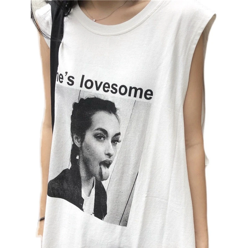 

Summer 240 Jin Long Sleeveless T-shirt Skirt Loose Oversize Women's Clothing 300 Jin Vest over the Knee Dress for Plump Girls