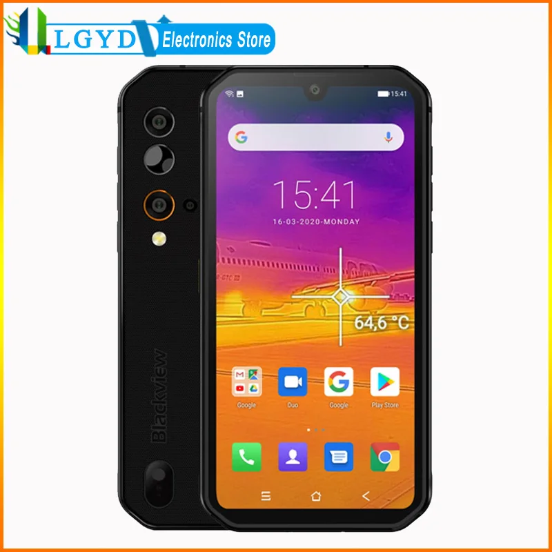 Blackview BV9900 Pro Термальность Камера мобильный телефон на процессоре Helio P90 Octa Core 8 ГБ +