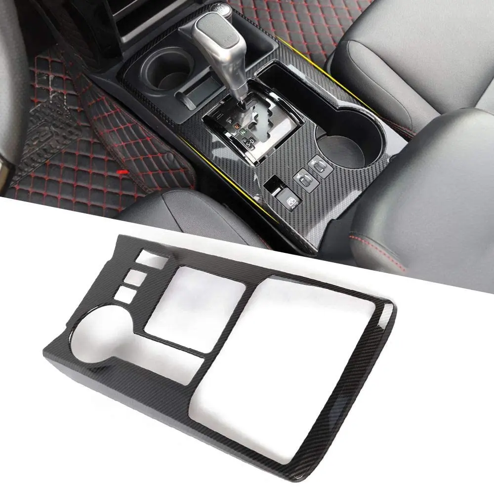 

4Runner переключатель передач Панель 4Runner аксессуар отделка рамка ABS для Toyota 4Runner 2010 -2019 углеродное волокно шаблон 1 шт.
