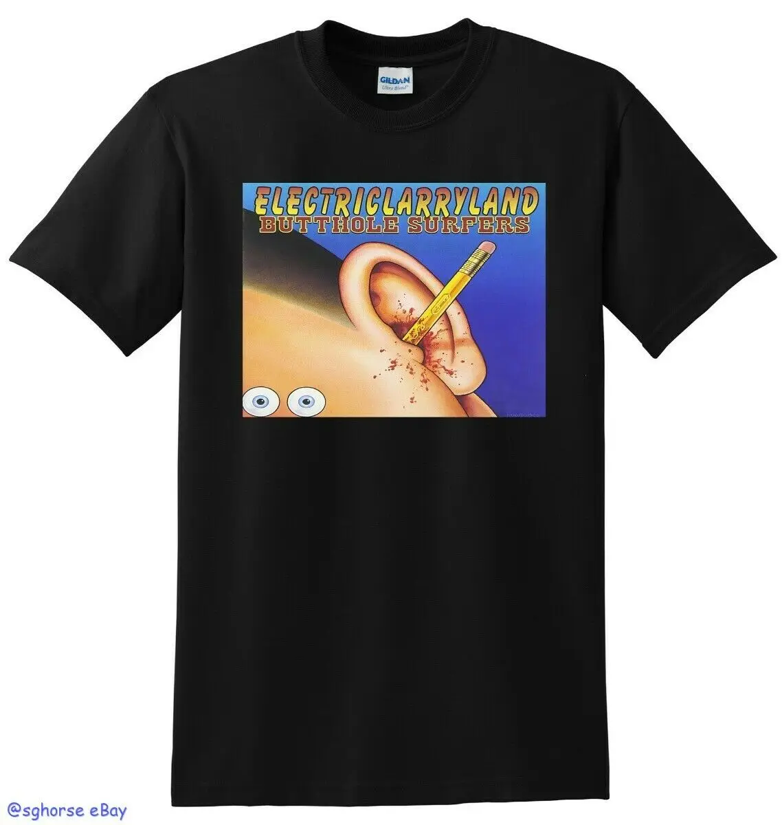 BUTTHOLE SURFERS футболка электрическая larryland виниловая cd Обложка маленький средний