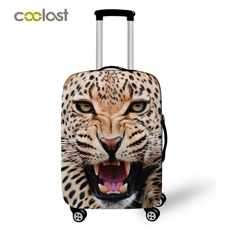 Чехлы для чемоданов с 3d принтом гепард/лев|cover suitcase|animal print luggageluggage protective covers |