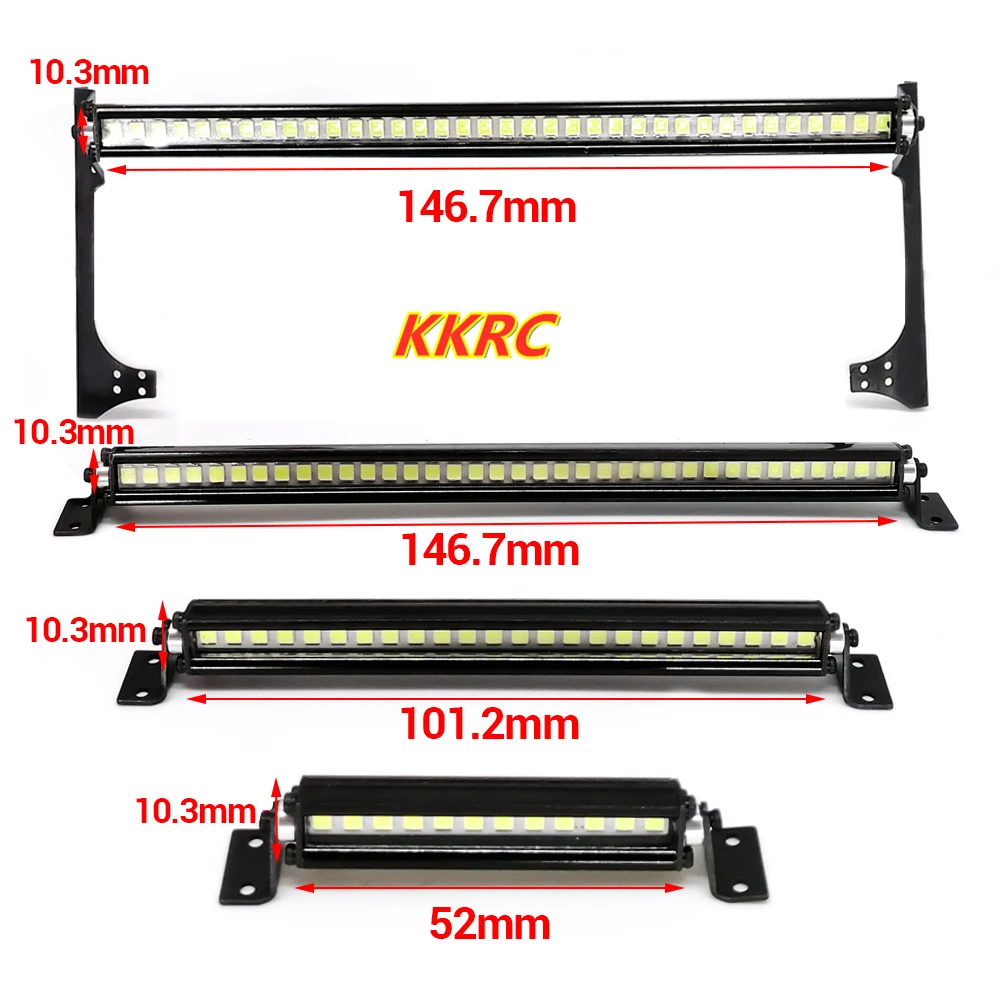 RC Auto Dach LED Licht Bar für 1/10 RC Crawler Axial SCX10 90046 90060 SCX24 Jeep Wrangler JK Rubicon Körper