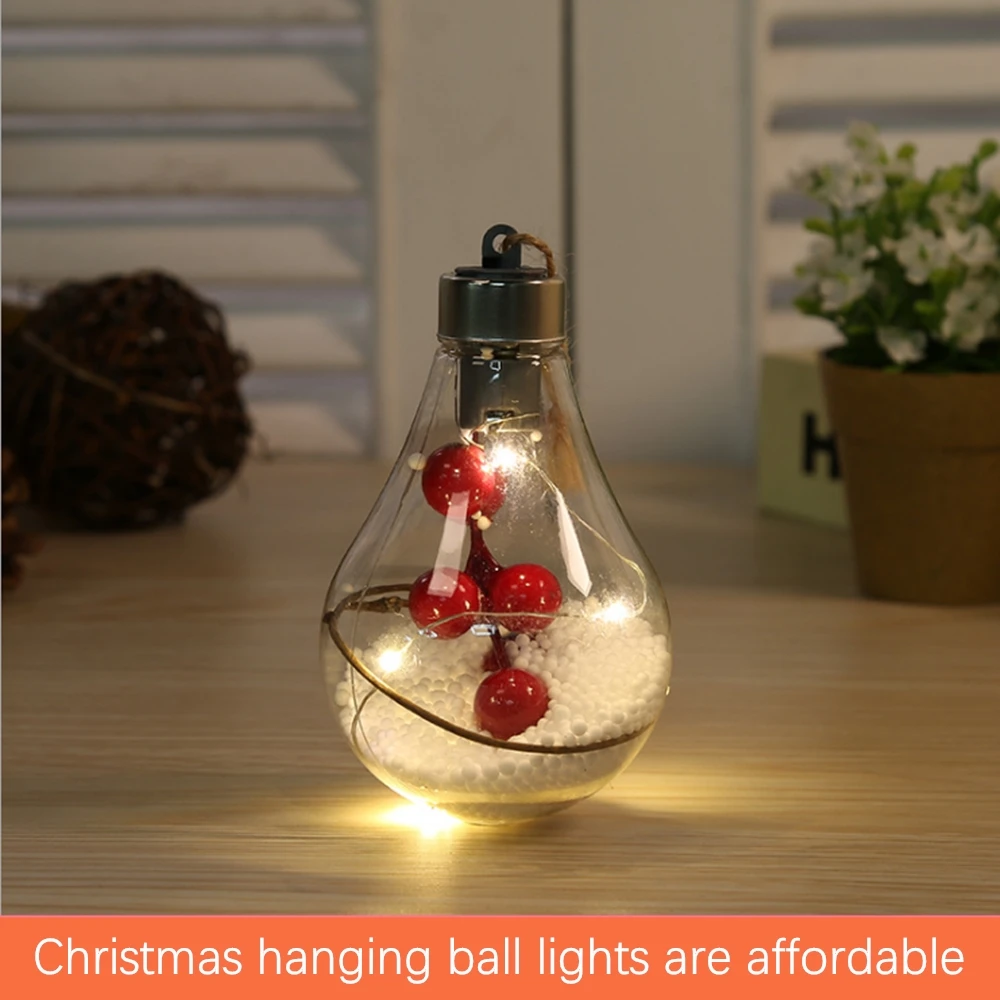 Новый прозрачный пластиковый Рождественский шар Рождественская елка украшение
