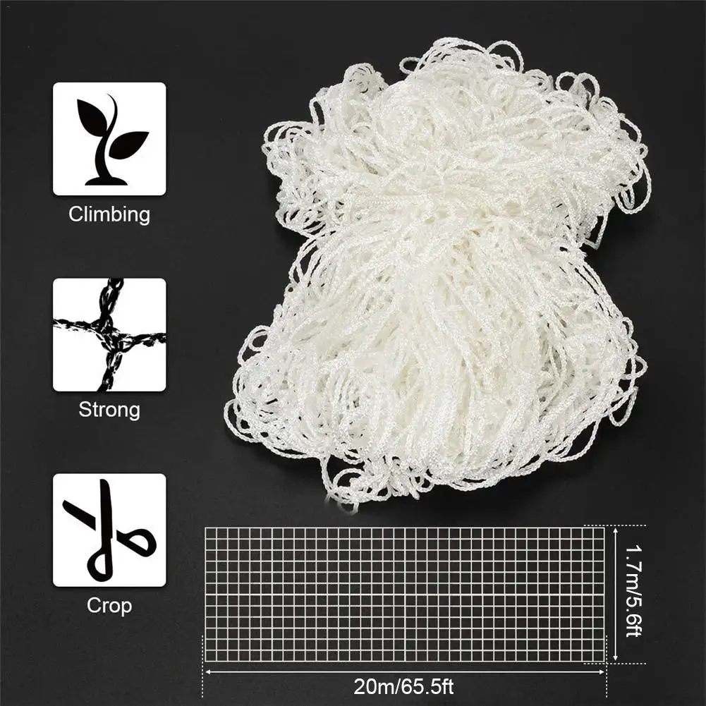 

1.7*20m Plant Trellis Netting Plant Gardening Tools Woven Polyester Net For Raised Bed Or Square Foot Gardens Safe For Kids