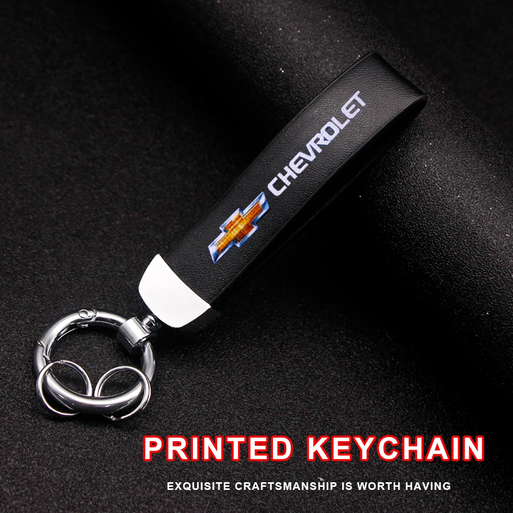 

Car Styling KeyChain KeyRing Holder Buckle Leather Alloy Ornament Accessories For Chevrolet Cruze Captiva Lacetti Aveo Niva Trax