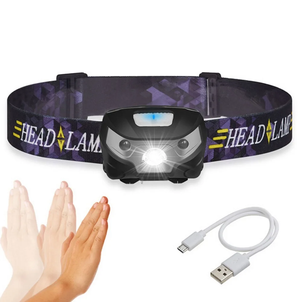 

Portable Mini XPE LED Q5 Headlamp USB Rechargeable Camping Head Lamp Super Bright Fishing Headlight Waterproof Flashlight Torch