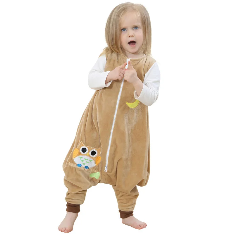 Фланелевая теплая одежда для сна Детский комбинезон Хэллоуина Пижама с