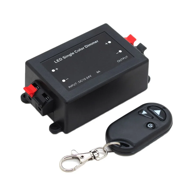 12V 24V 8A Switch Smart DIY For LED Strip RF Panel 3 Keys Home Lighting Easy Install Wireless Single Color Dimmer Controller |