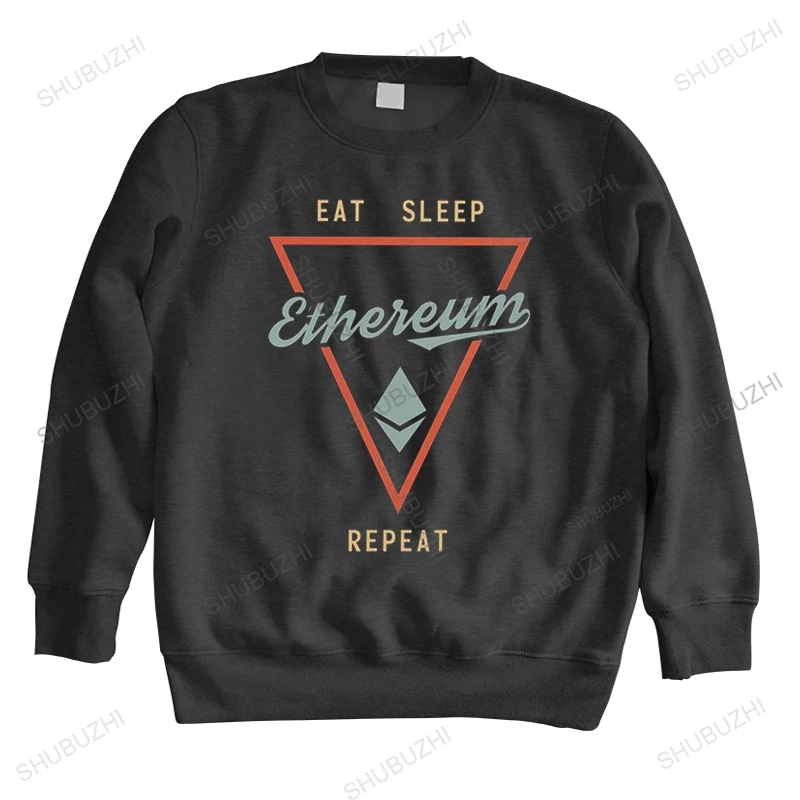 

Mens Brand Design Eat Sleep Ethereum sweatshirts Cotton hoodie Fashion hoody Blockchain Cryptocurrency Crypto sweatshirt tops