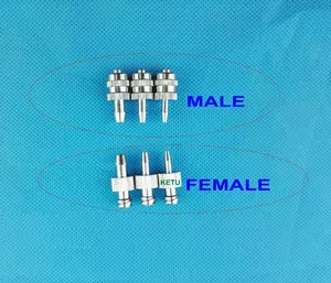 Крепеж для шприца Luer 10 PK Female Male (металл), Соединительный разъем для замка Luer