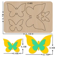 new butterfly bow wooden die scrapbooking c 1481 cutting dies multiple sizes