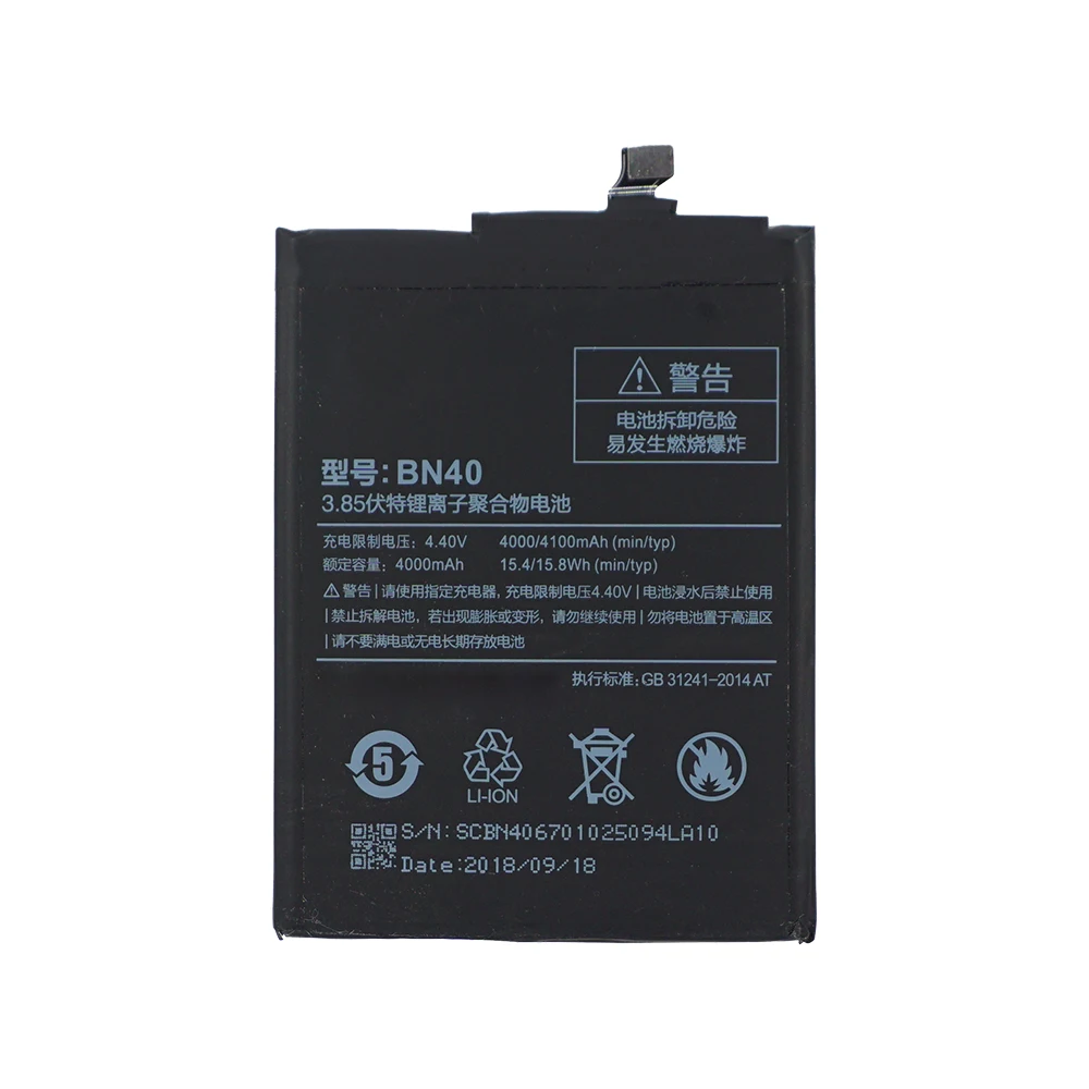 2pcs/lot OHD Original Battery BN40 for XIAOMI Redmi 4 Pro Prime Replacement Li-ion Bateries 4000mAh mobile phone Bateria | Мобильные