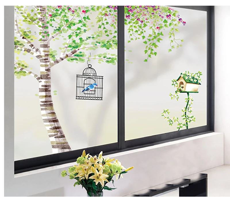 Новые стили по индивидуальному заказу статического цепляться матовый витражная