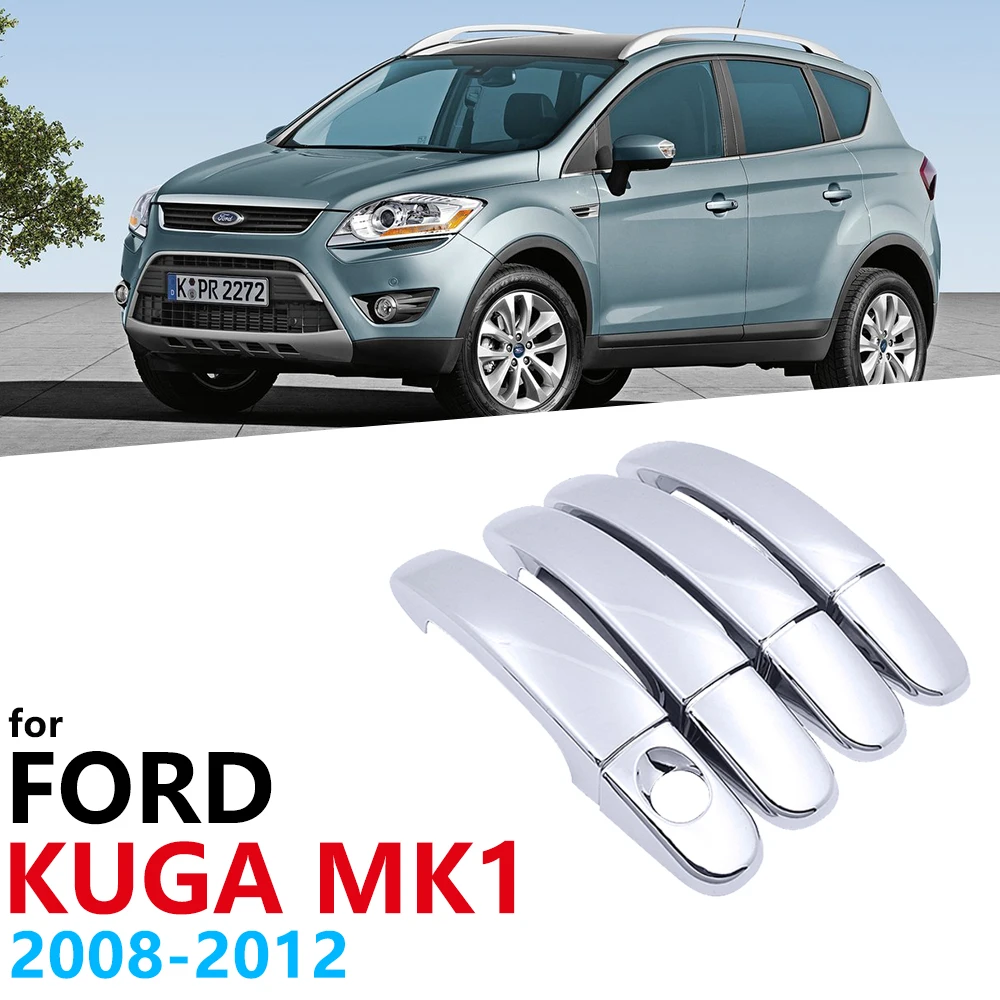

High-quality ABS Chrome Car Outer Door Handle Covers Sticker For Ford Kuga MK1 2008 2009 2010 2011 2012 Cover Door Protection