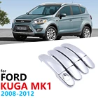 Высококачественный Хромированный АБС-пластик для наружной дверной ручки автомобиля, наклейка для Ford Kuga MK1 2008 2009 2010 2011 2012, защитная крышка для двери