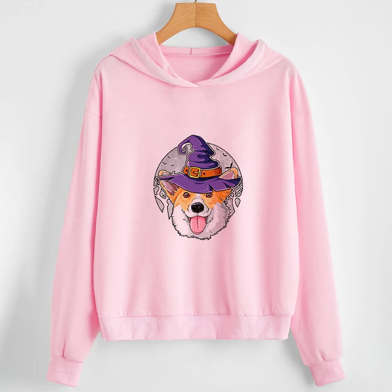 Женская толстовка с капюшоном и принтом в стиле Харадзюку | одежда