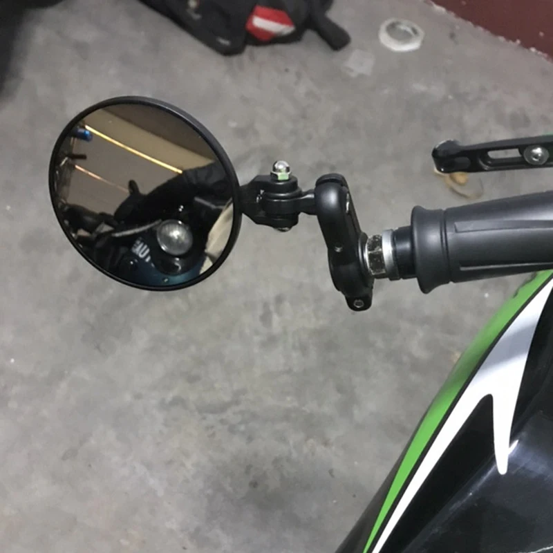 Универсальный мотоцикл Ручка Бар Конец боковые зеркала складной moto vespa зеркало
