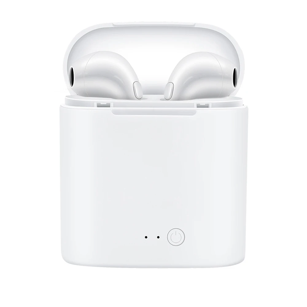 i7s white Наушники i9s Tws Bluetooth 5,0, беспроводные наушники, стерео наушники, объемный 3D звук с микрофоном, зарядная коробка для всех смартфонов - Цвет: i7s white