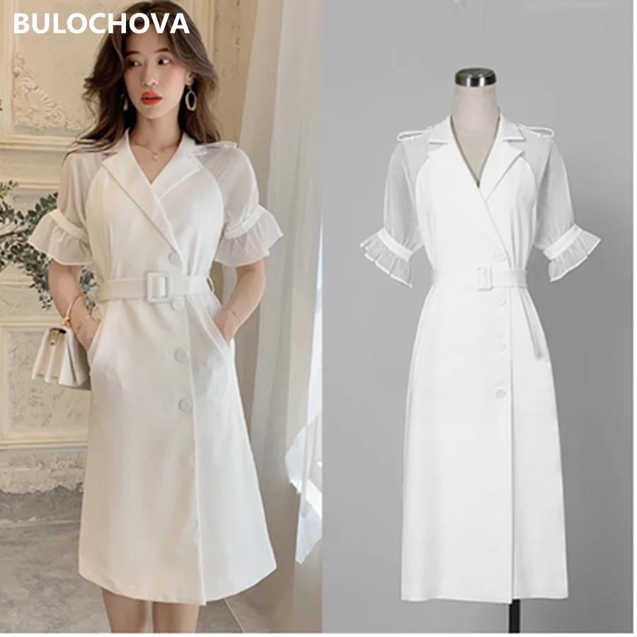 Женское винтажное платье ветровка с поясом Сетчатое подиумное выше колена