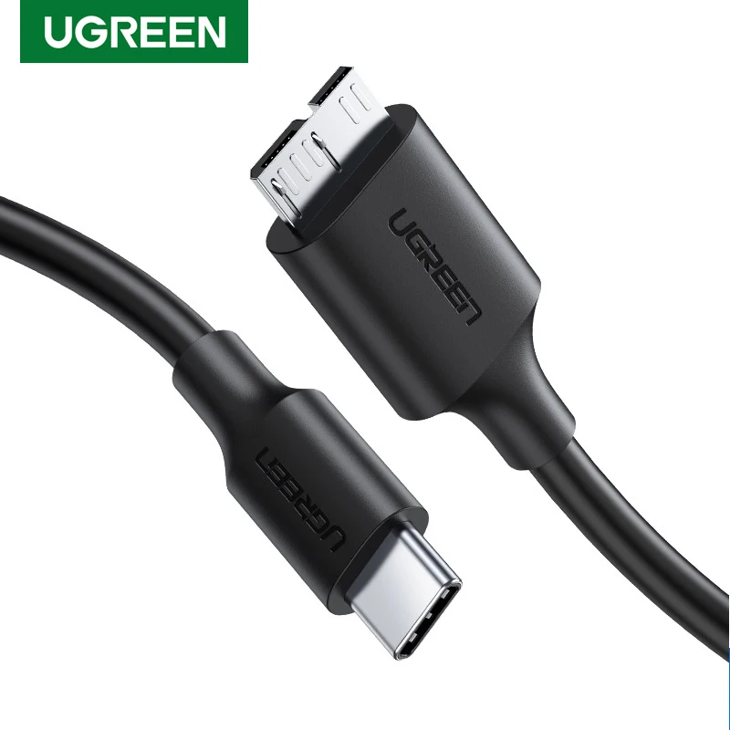 Кабель Ugreen с разъемом USB Type C на Micro B 3 0 для HDD SSD внешнего жесткого диска смартфона