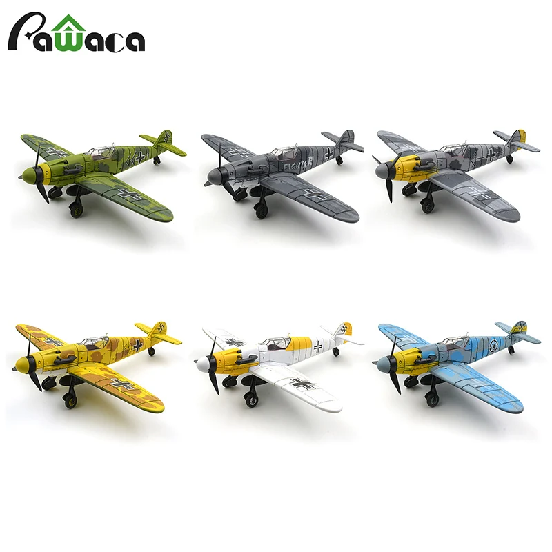 Набор (6 шт.) 4D Собранный 1/48 World WarII Fighter военный самолет Игрушечная модель самолета