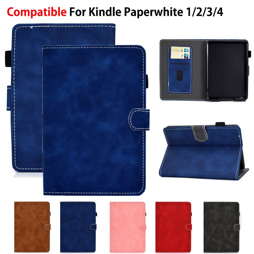 

Case For Amazon Kindle Paperwhite 1 2 3 4 10th Gen 2018 Smart Cover Funda Coque Soft TPU Shockproof E-book Capa Shell