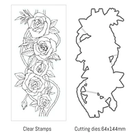 flower cutting dies clear stamps scrapbooking crafts decorate photo album embossing cards making new