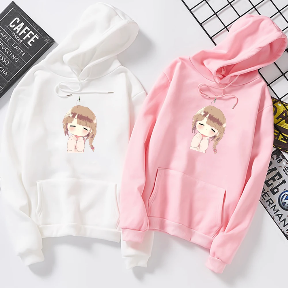 

Cute Girl Graphic Print Hoodie Women Winter Warm Streetwear KPOP Oversized Hoodie Harajuku Sweatshirt Feminine Itself Kawaii