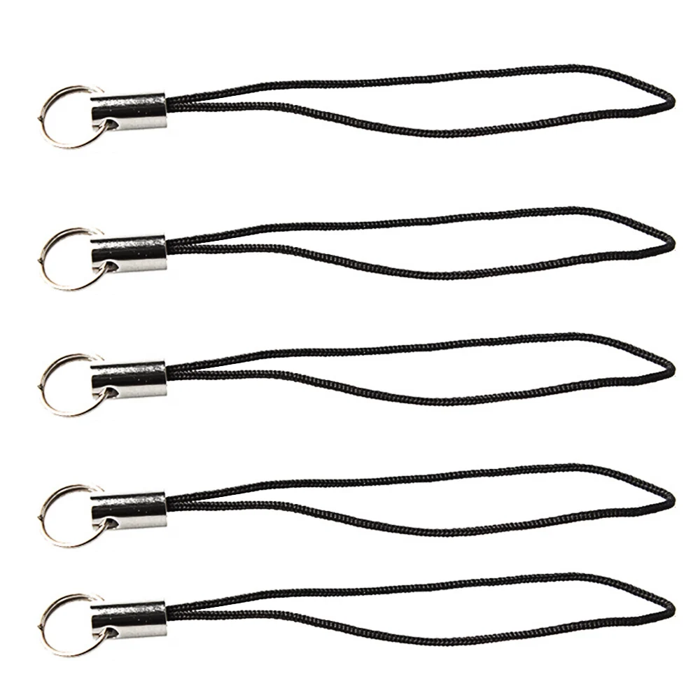 Besegad 100 Pcs DIY Jewelry Cell Phone Lanyard Cord Strap Holder Hang Rope Ring Charms Crystal Badge Pendant Phone Accessories