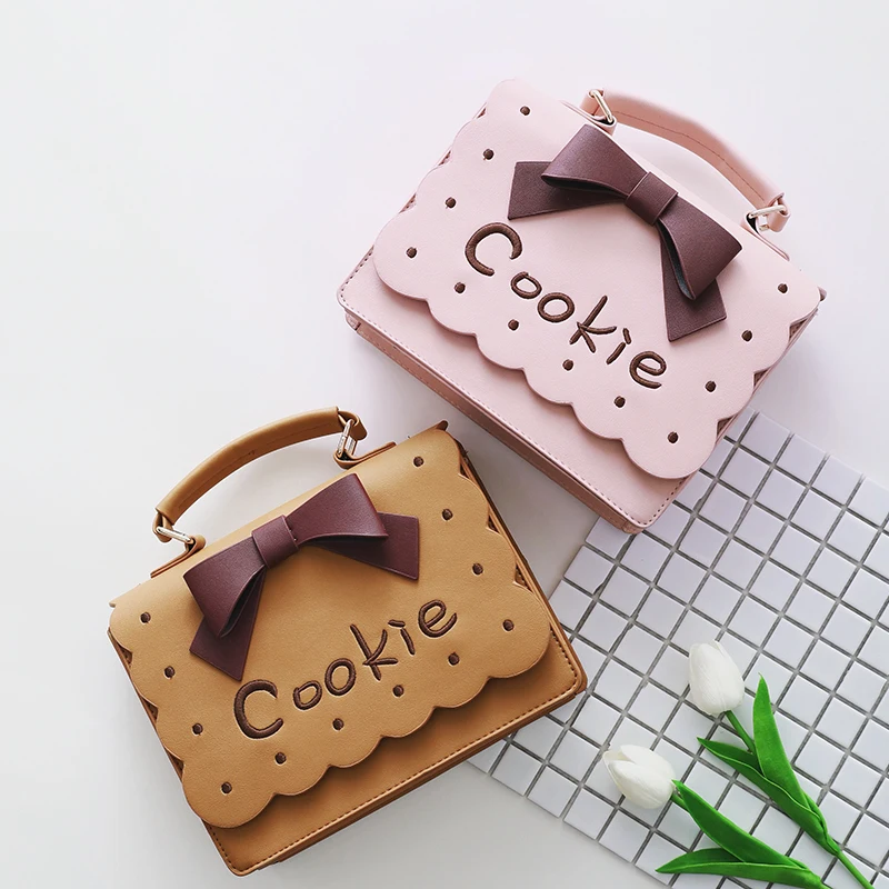 Новое поступление бантик бандаж вышивка буквы печенье торт дамская сумочка