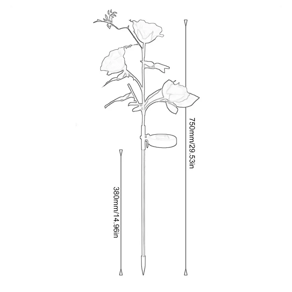 

Hot Solar Plug-in Light Rose Flower LED Lamps Waterproof Flower Lights Outdoor Decoration For Garden Corridor Yard Lawn Patio