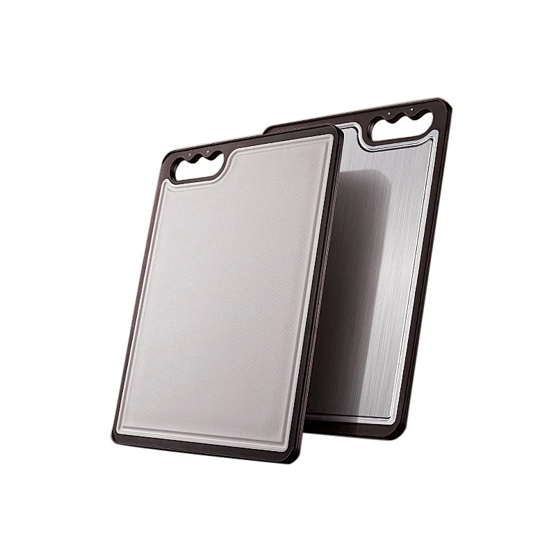 

304 stainless steel cutting board Sterile mildew proof chopping board Fruit cutting board Rectangular mini chopping board