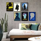 Постеры и принты для ТВ-сериала Sherlock, винтажный декор, Картина на холсте, популярный современный стиль, комнатный декор, отображение