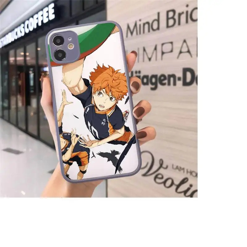 

Haikyu Phone Case Matte For iPhone 12 Mini 11 Pro XR XS Max 7 8 Plus X Hard PC Back Cover
