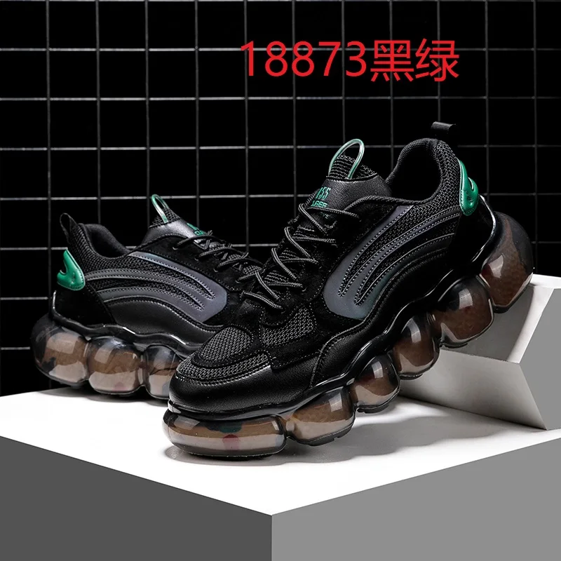 

menman Sneakers fashion sport para shoes 2020 black shoe informales red mens mesh de hombre male Men's Fashionable chunky