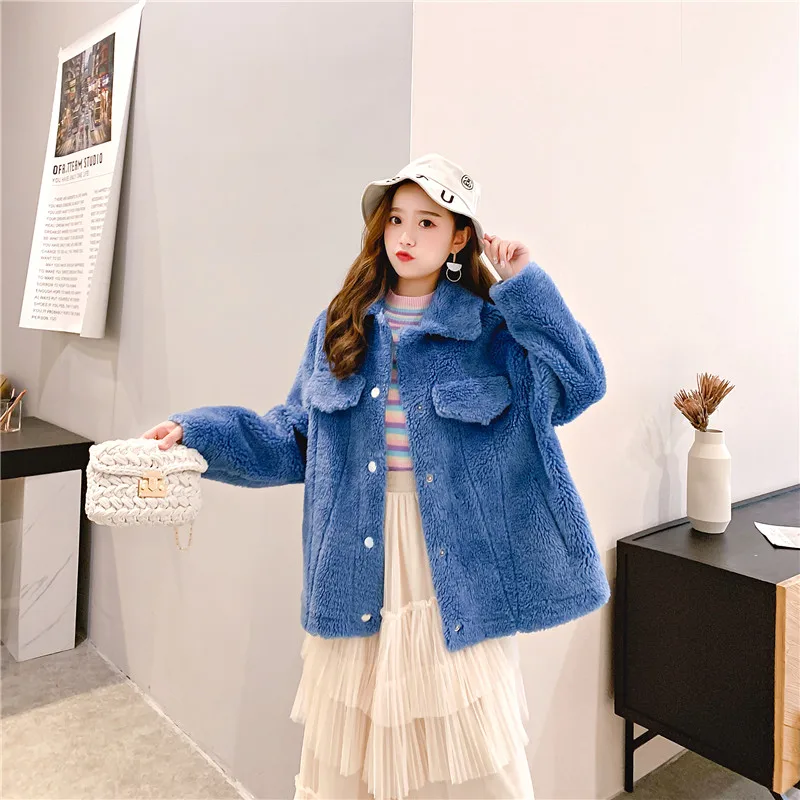 2019 осеннее и зимнее пальто из овечьей шерсти Женское шерстяное женское шифоновое