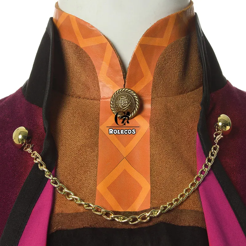 ROLECOS Анна Косплей Костюм Принцесса платье плащ брюки женский косплей костюм