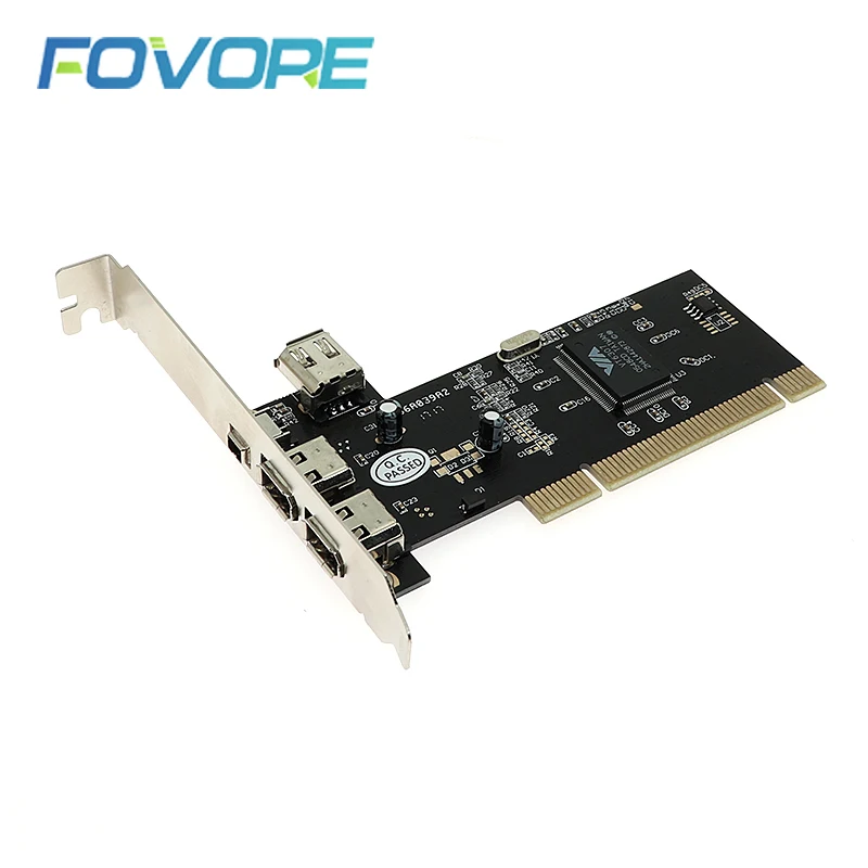 PCI 4 порта Firewire IEEE 1394 1394A 4/6 Pin контроллер карта адаптера с 3 портами Карта