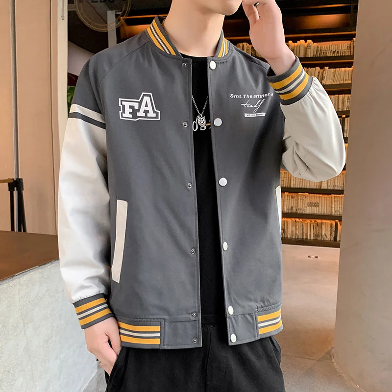 

2021 new spring and autumn jacket men's Korean fashion youth student casual jacket men's autumn baseball suit