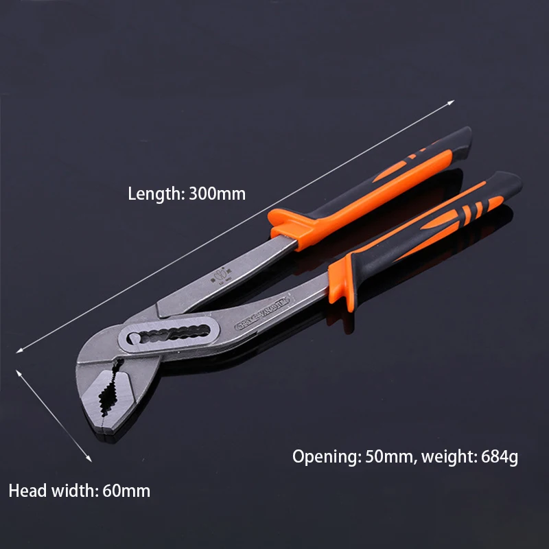 

8"/12" Heavy Duty Quick Pipe Wrenches Large Opening Universal Adjustable Water Pipe Clamp Pliers Hand Tools for Plumber Activity