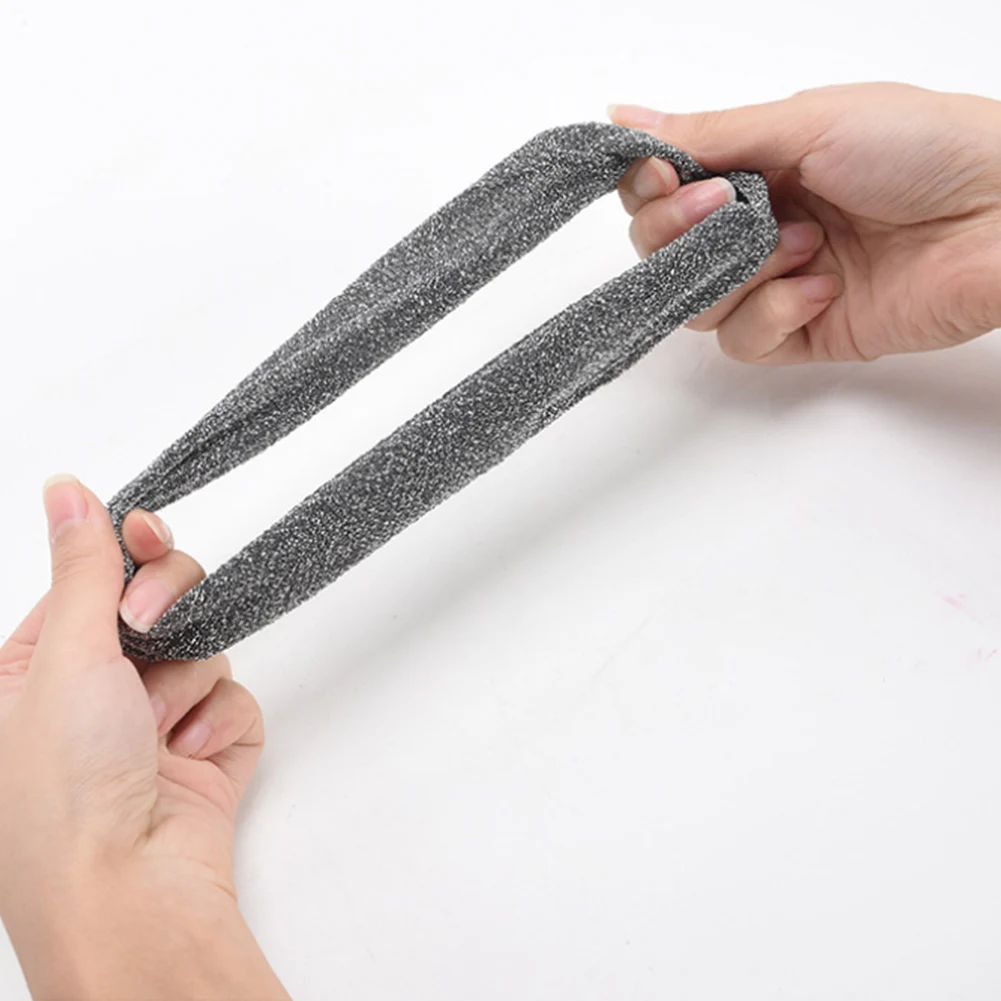 Женская Блестящая резинка для волос золотого и серебряного цвета эластичная