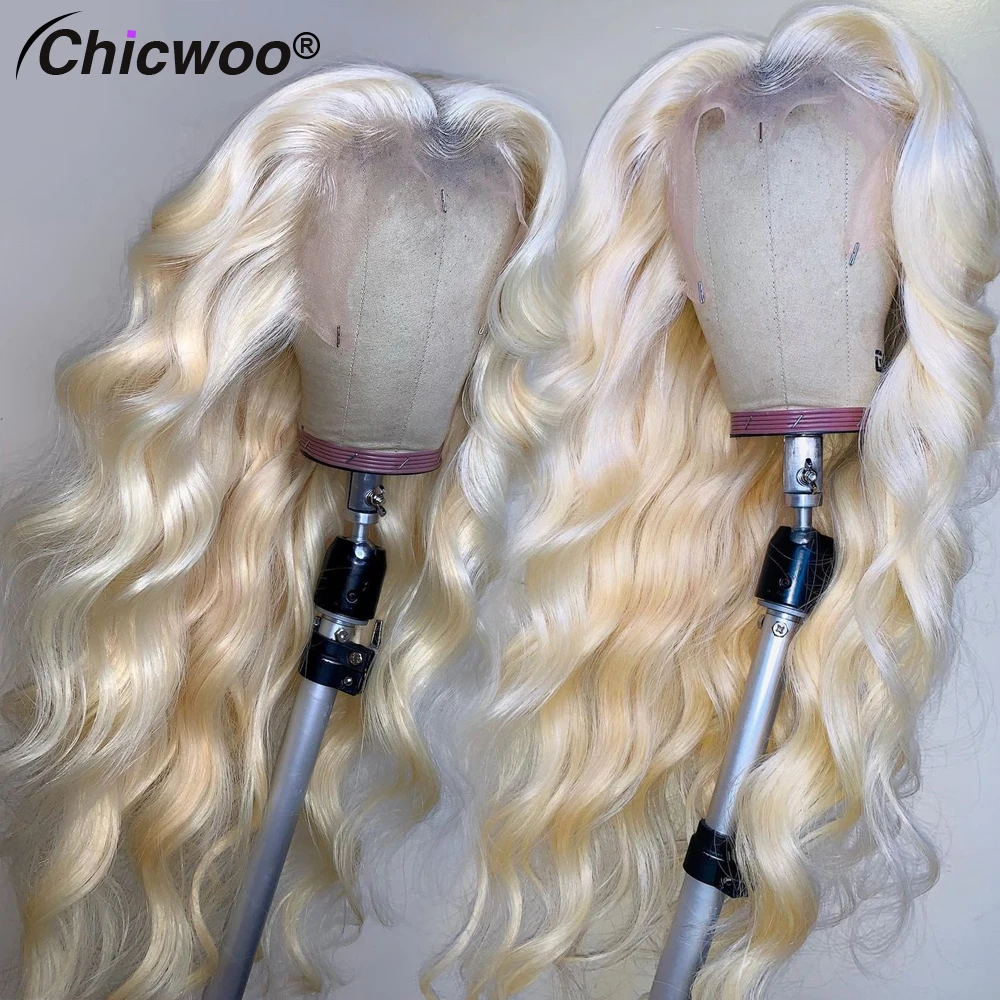 613 Blonde Transparent Body Wave Lace Front Human Hair Wig 1B Colored Wigs For Women Brazilian hair Closure | Шиньоны и парики