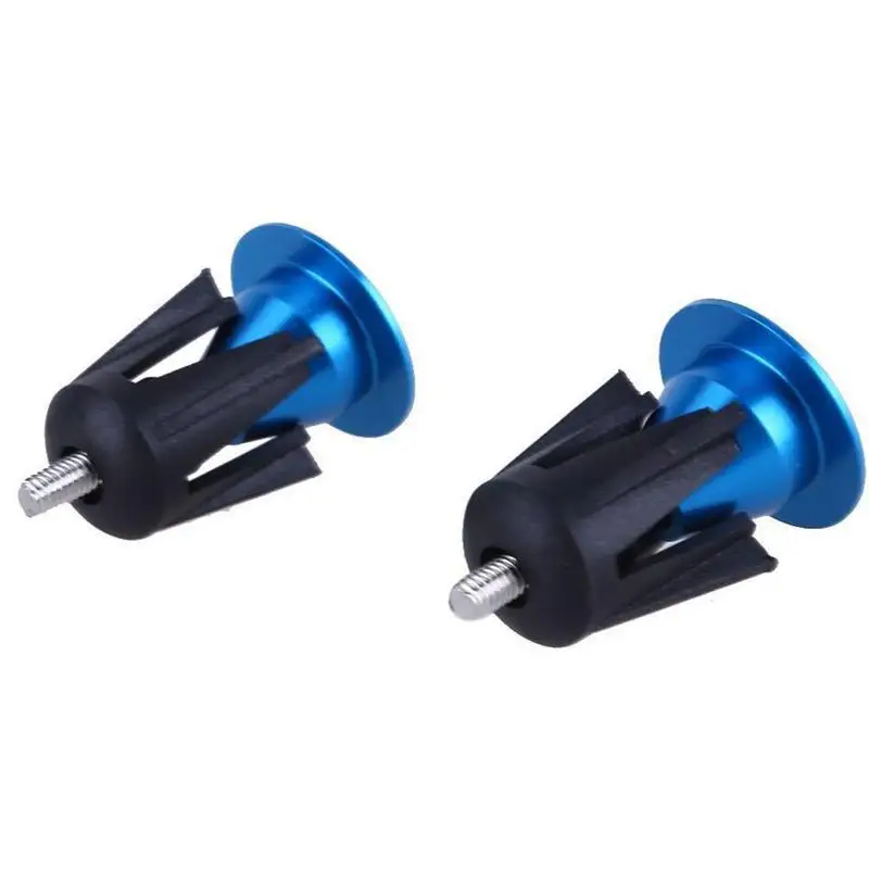 

1Pair Bike Handlebar Cap Bicycle Grips Aluminum Alloy End Bicycle Covers Caps Plugs Handlebar Parts Bar Grips Bike Lock-On A1Q0