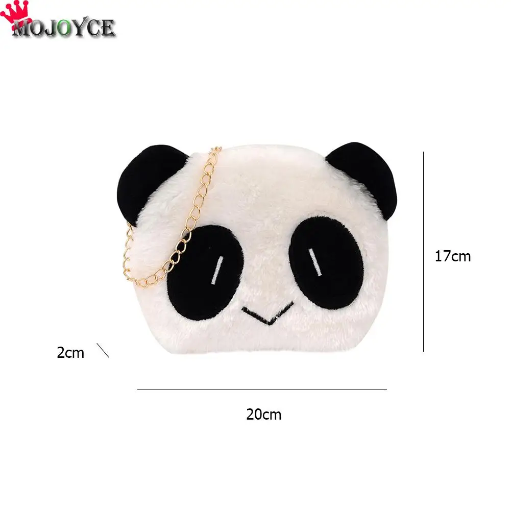 

Women Girl Panda Animal Chain Purse Shoulder Bags Cute Plush Crossbody Handbag Youth Ladies Simple Versatile Bag
